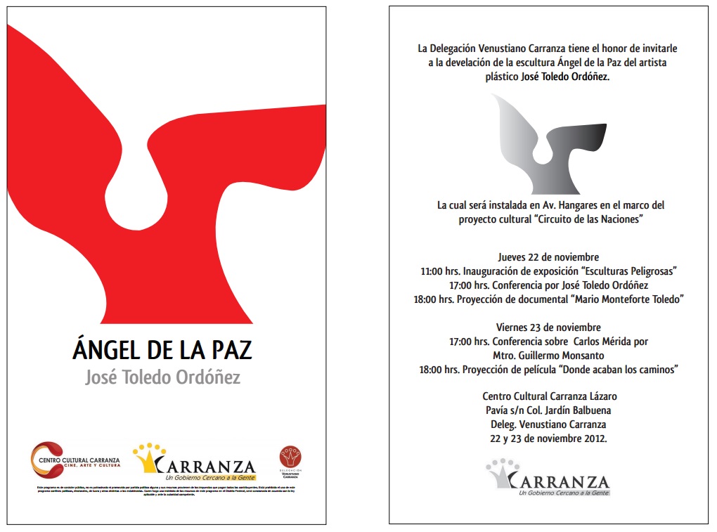 03.12.2015-Invitación México, DF, Escultura Urbana y Expo Esculturas Peligrosas